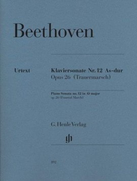 Beethoven: Sonata in Ab Opus 26 (Funeral March) for Piano published by Henle