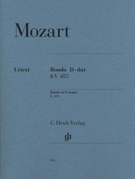 Mozart: Rondo in D K485 for Piano published by Henle