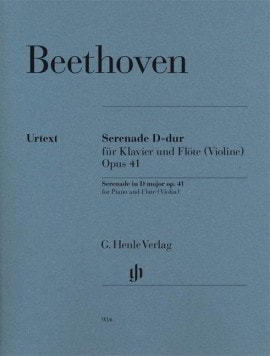 Beethoven: Serenade Opus 41 for Piano and Flute (Violin) published by Henle