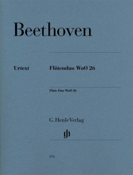 Beethoven: Flute Duo WoO 26 published by Henle