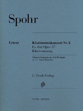 Spohr: Concerto No 2 in Eb major Opus 57 for Clarinet published by Henle