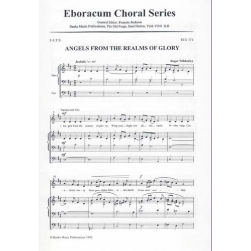 Wibberley: Angels From the Realms of Glory SATB & Organ published by Eboracum