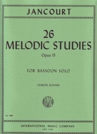 Jancourt: 26 Melodic Studies Opus 15 for Bassoon published by IMC