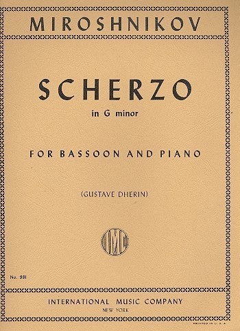 Miroshnikov: Scherzo for Bassoon published by IMC