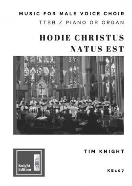 Knight: Hodie Christus Natus Est TTBB published by Knight