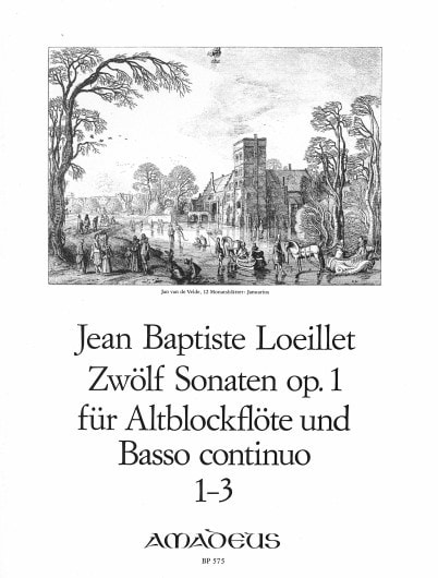 Loeillet: 12 Sonatas Opus 1 (1-3) for Treble Recorder published by Amadeus