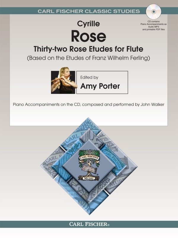 32 Rose Etudes for Flute published by Fischer (Book & CD)