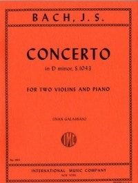 Bach: Double Violin Concerto in D minor BWV1043 published by IMC