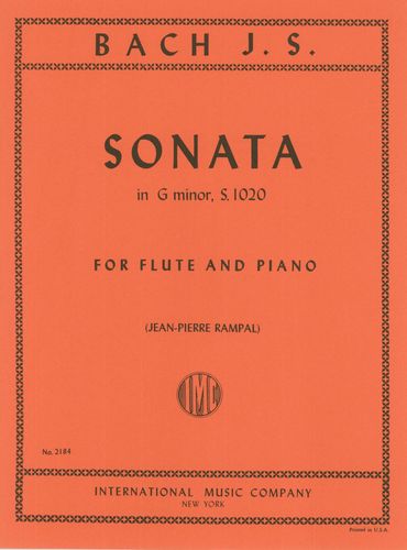 Bach: Sonata in G Minor BWV1020 for Flute published by IMC