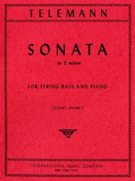 Telemann: Sonata in E Minor for Double Bass published by IMC