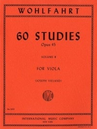 Wohlfahrt: 60 Studies Opus 45 Volume 2 for Viola published by IMC