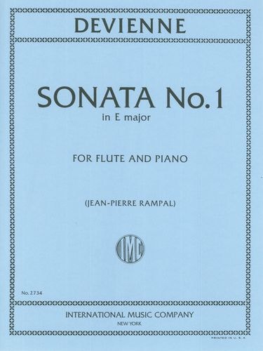 Devienne: Sonata in E min Opus 58 Number 1 for Flute published by IMC