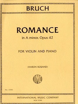 Bruch: Romance in A Minor Opus 42 for Violin published by IMC