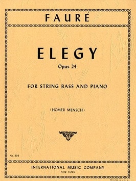 Faure: Elegy Opus 24 for Double Bass published by IMC