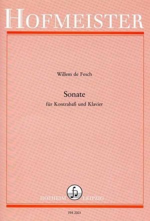 Fesch: Sonata In D Minor for Double Bass published by Hofmeister