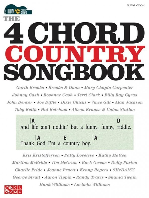 Strum & Sing: The 4 Chord Country Songbook for Guitar published by Cherry Lane