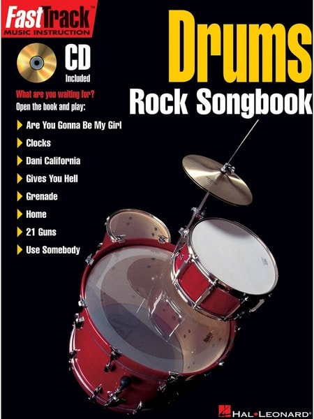 Fast Track Drums: Rock Songbook published by Hal Leonard