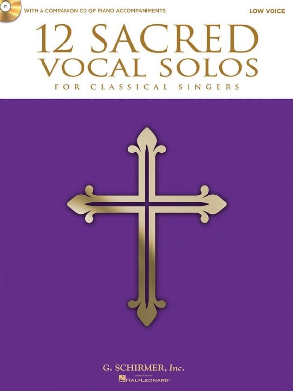 12 Sacred Solos - Low Voice published by Hal Leonard (Book & CD)