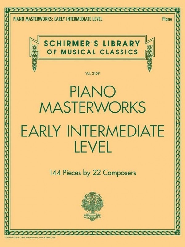 Piano Masterworks  Early Intermediate Level published by Schirmer