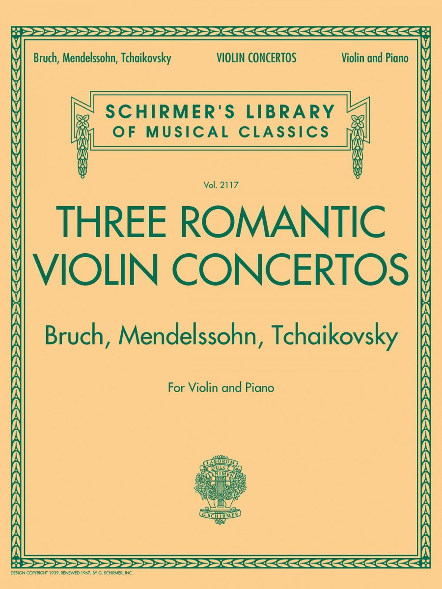 Three Romantic Violin Concertos published by Schirmer