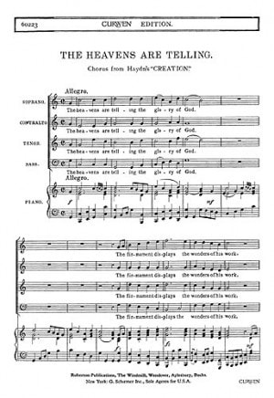 Haydn: The Heavens are Telling SATB published by Curwen