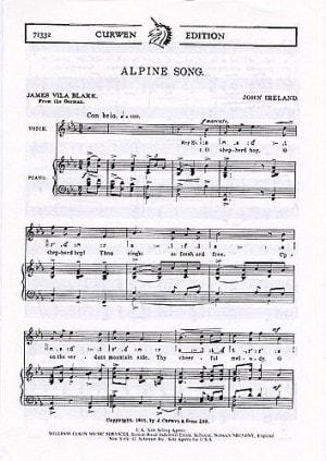 Ireland: Alpine Song published by Curwen