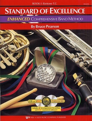 Standard Of Excellence: Enhanced Comprehensive Band Method Book 1 (Baritone Treble Clef) published by KJOS