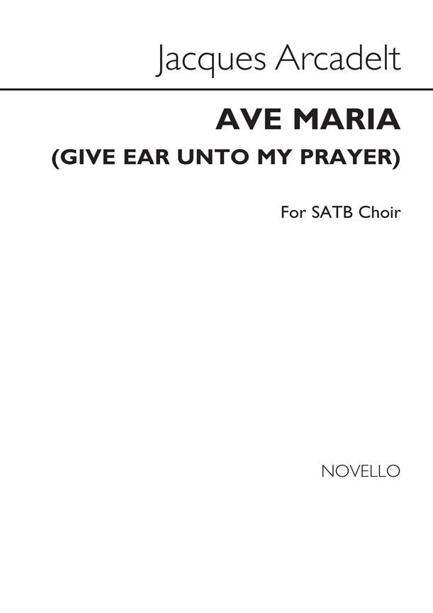 Arcadelt: Ave Maria SATB published by Novello