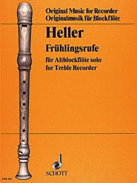 Heller: Frhlingsrufe for Treble Recorder published by Schott