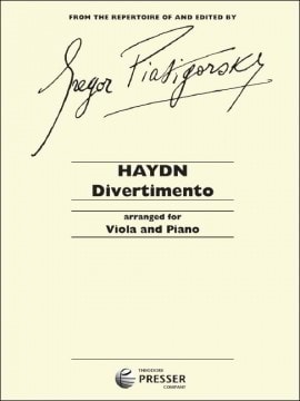 Haydn: Divertimento in D (Piatigorsky) for Viola published by Elkan-Vogal