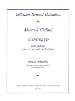 Giuliani: Concerto Opus 30 in A for Guitar published by EMT