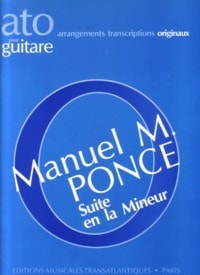 Ponce: Suite In A Minor for Guitar published by EMT