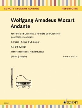 Mozart: Andante K315 for Flute published by Schott