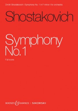 Shostakovich: Symphony No.1 In F minor Op.10 (Study Score) published by Sikorski / Boosey & Hawkes
