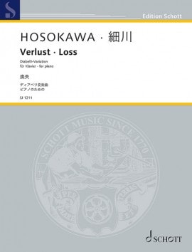 Hosokawa: Loss for Piano published by Schott