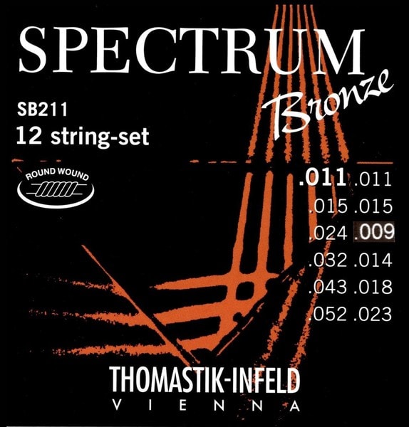 Thomastik SB211 Spectrum Bronze 12-String Acoustic Guitar Strings