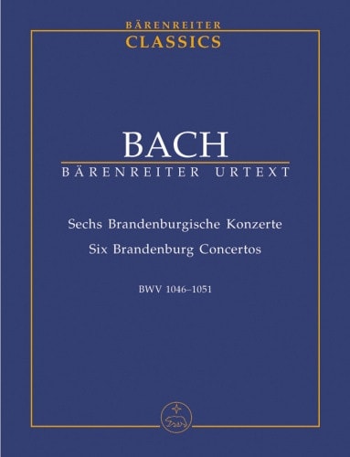 Bach: Brandenburg Concertos 1- 6 (Study Score) published by Barenreiter