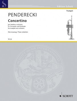 Penderecki: Concertino for Trumpet published by Schott