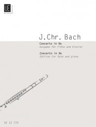 J C Bach: Concerto in D for Flute published by Universal