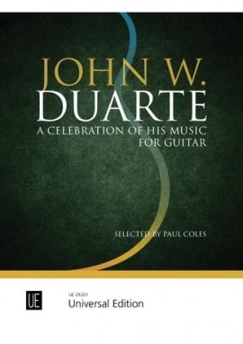 Duarte: A Celebration of His Music for guitar published by Universal