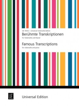 Famous Transcriptions for Cello published by Universal Edition
