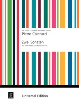 Castrucci: 2 Sonatas for Treble Recorder published by Universal