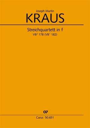 Kraus: String Quartet in F Minor published by Carus Verlag