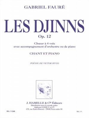 Faure: Les Djinns Opus 1 published by Leduc2 - Vocal Score
