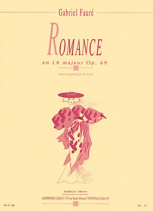 Faure: Romance in A for Cello published by Hamelle