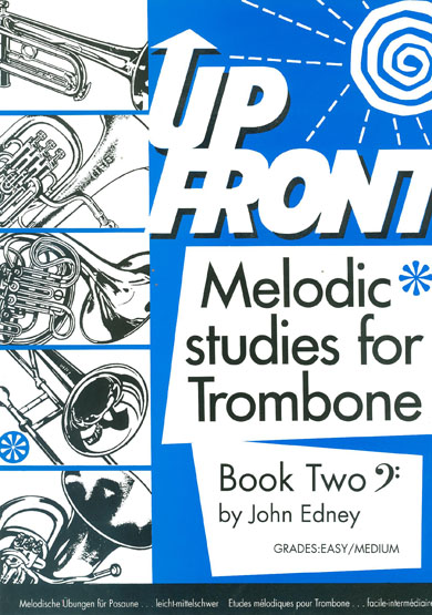 Up Front Melodic Studies Book 2 for Trombone (Bass Clef) published by Brasswind
