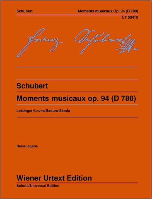 Schubert: Moments Musicaux Op.94 for piano published by Wiener Urtext