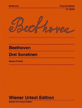 Beethoven: 3 Sonatinas for Piano published by Wiener Urtext