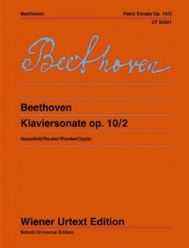 Beethoven: Sonata in F Opus 10 No 2 for Piano published by Wiener Urtext