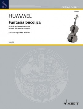 Hummel: Fantasia bucolica for Viola published by Schott